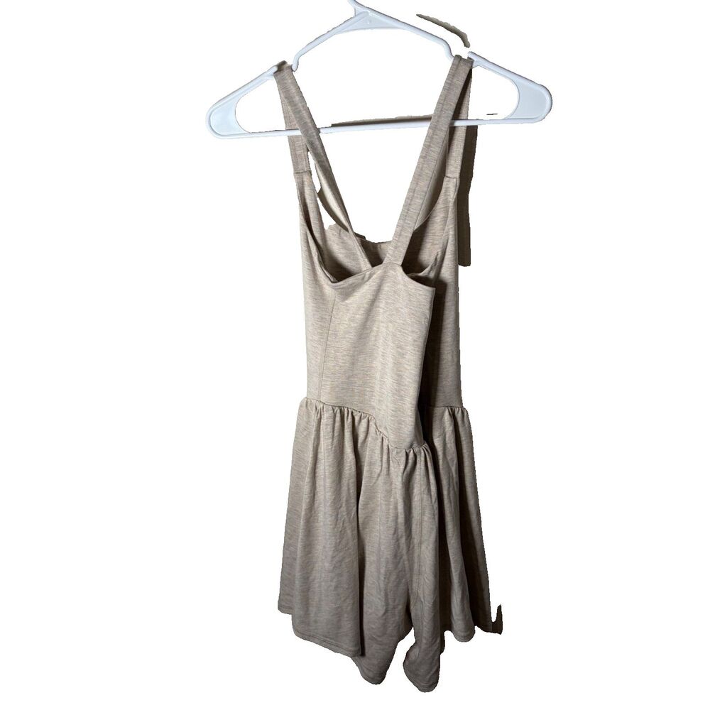 Imbodhi Romper Women's Medium Lined Athletic Beige Strappy Oatmeal Yoga - Picture 2 of 8